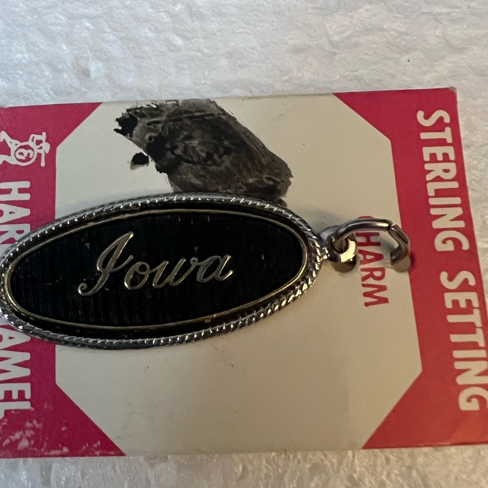 Iowa Charm Sterling Setting Vintage